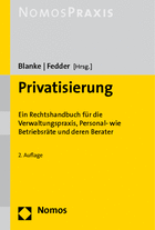 Baden Blanke-Fedder Privatisierung 9783832949648